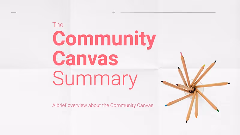 Community Canvas Summary